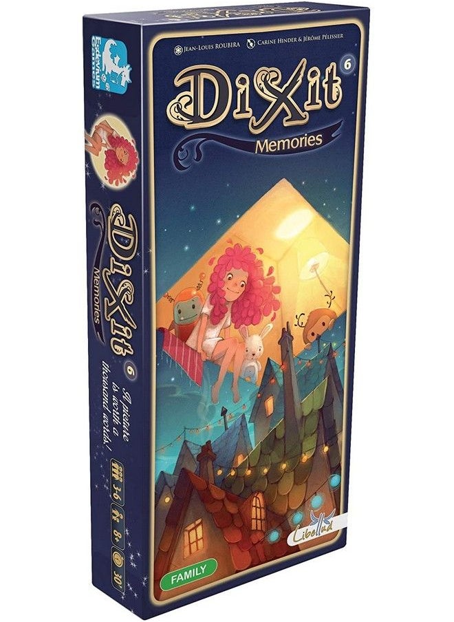 Libellud - Dixit Memories Board Game Expansion ; Storytelling Game For Kids And Adults ; Fun Family Board Game ; Creative Kids Game ; Ages 8 And Up ; 3 6 Players ; Average Playtime 30 Minutes ; Made By Libellud - Image 1