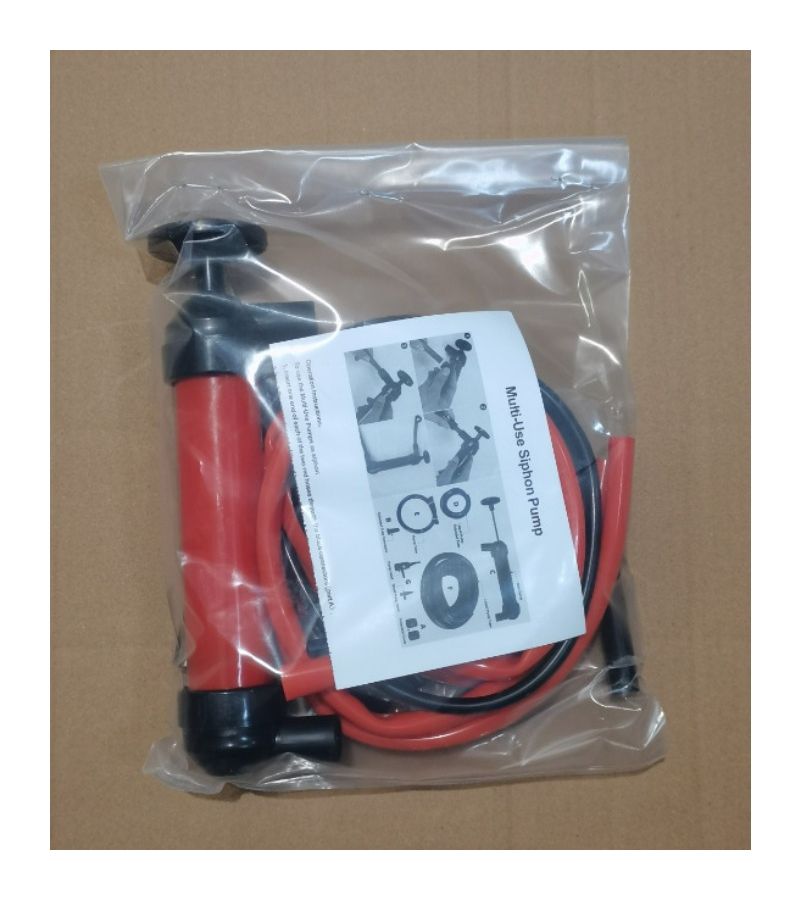 Manual Hand Pump Car Oil Extractor Suction Tool Oil Changer 2 In 1 Sucker Inflator Emergency Compact Design High Suction High Quality Material OPP Bag Packaging 380g - Image 2