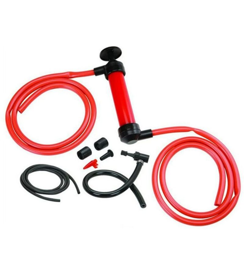 Manual Hand Pump Car Oil Extractor Suction Tool Oil Changer 2 In 1 Sucker Inflator Emergency Compact Design High Suction High Quality Material OPP Bag Packaging 380g - Image 3