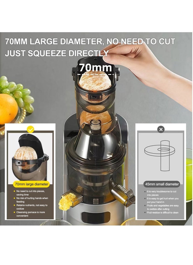 ET-LIFE - Slow Masticating Juicer, Slow juicer, Fruit/Vegetable Juicer, Cold Press Juicer with High Output - Image 1