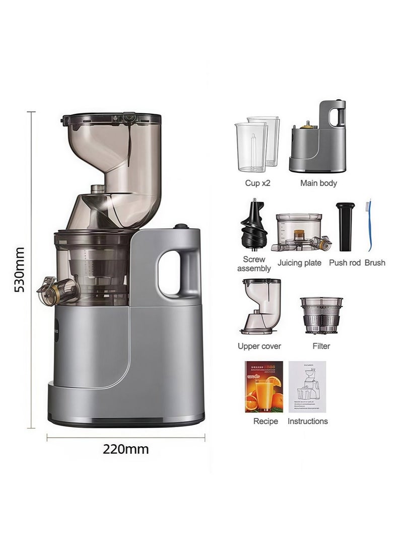 ET-LIFE - Slow Masticating Juicer, Slow juicer, Fruit/Vegetable Juicer, Cold Press Juicer with High Output - Image 1