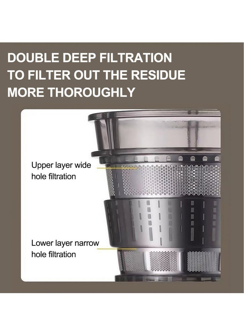 ET-LIFE - Slow Masticating Juicer, Slow juicer, Fruit/Vegetable Juicer, Cold Press Juicer with High Output - Image 1