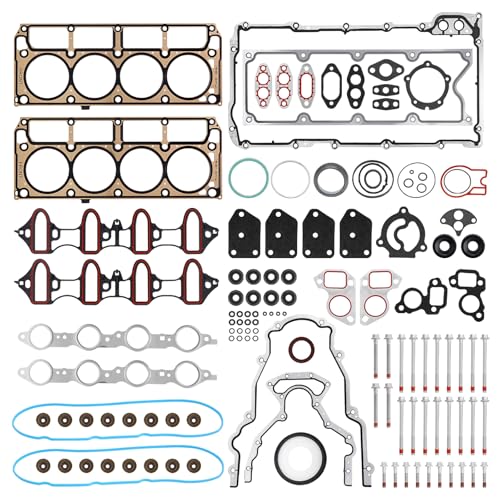 AUTOBABA Cylinder Head Gasket Kit with ES72173 Bolts Compatible with 2002-2011 Buick, Chevy Silverado Suburban Tahoe, GMC Sierra Yukon Cadillac 4.8L 5.3l V8 Engine - Image 1