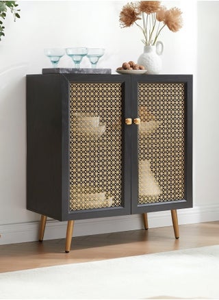 Modern Cabinet with Mesh Doors, Wooden Frame & Gold Legs - pzsku/Z95839E194DAA3836B9A0Z/45/1743019524/badda926-8dd3-419c-b3ab-78b6e43de261