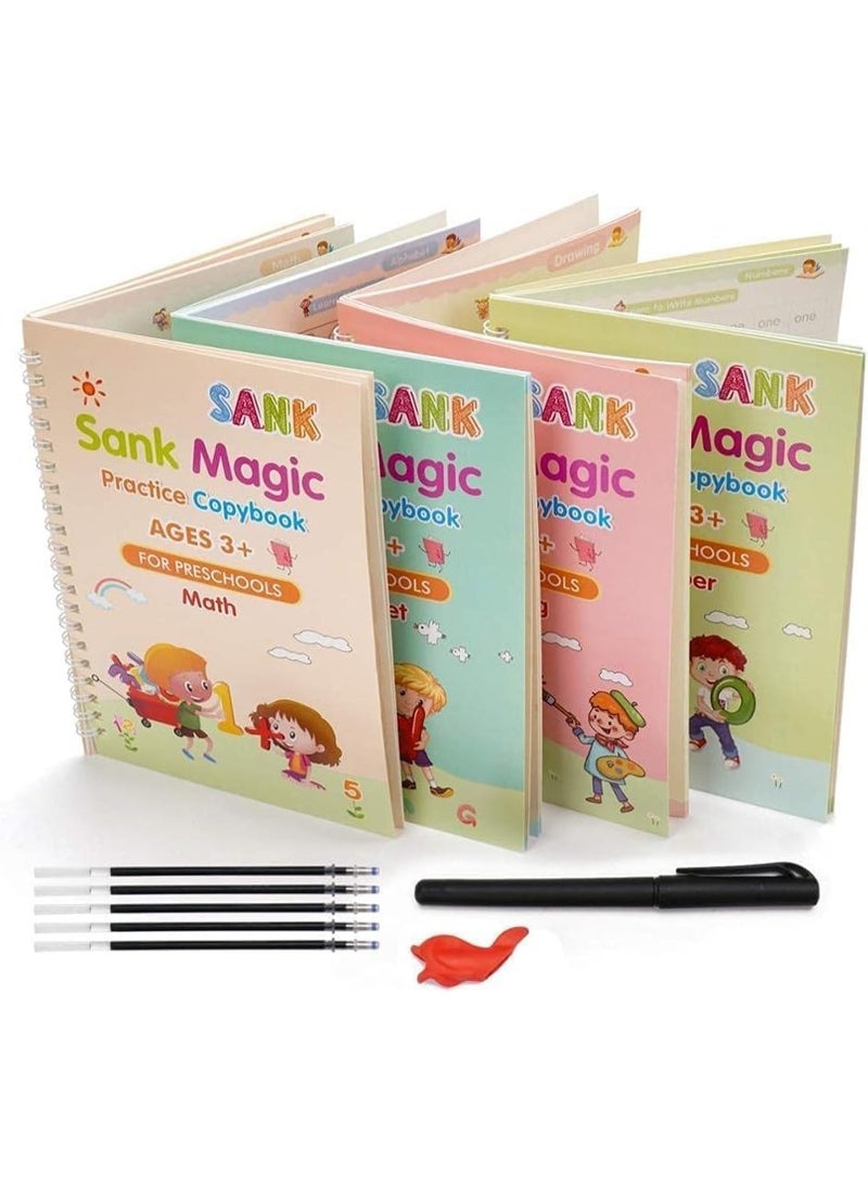 Sank Magic "Magic Practice Copybook Set for Kids – 4 Reusable Books" - Image 1