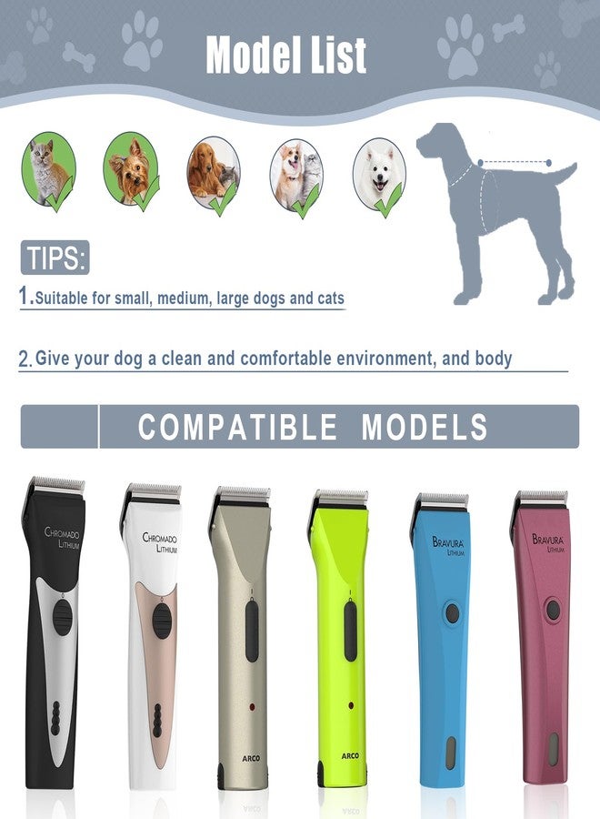 colorski 5 in 1 Replacement Blades Compatible with Wahl Bravura Clipper Chromado，Creativa，Figura Dog Clippers for Dogs Grooming (5in1/1Pack) - Image 4