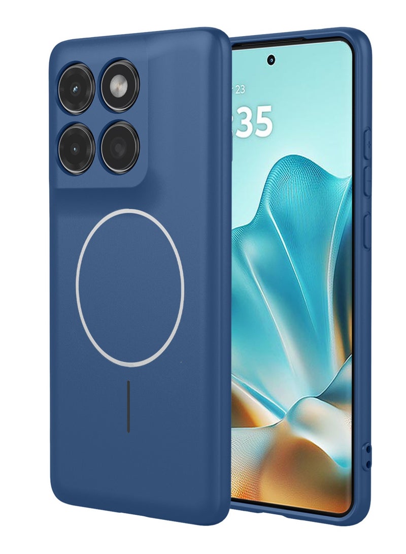 general Cover for Motorola Edge 70 5G with Magnetic Adsorption Function, Ultra Thin Soft Liquid Silicone, Elegant Matte TPU Bumper Shockproof Case - Image 1