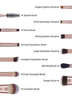 docolor Double Sided Makeup Brushes, 6Pcs Double Ended Eyeshadow Brush Set Professional Eye Makeup Brushes Set Foundation Eyeshadow Blending Eyebrow Travel Make Up Brushes Kits  - Image 5