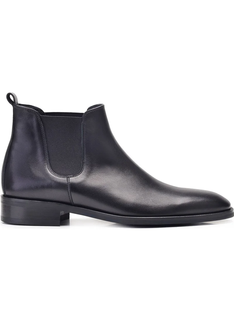 Nevzat Onay Leather Black Classic Chelsea Men's Boots -10630-