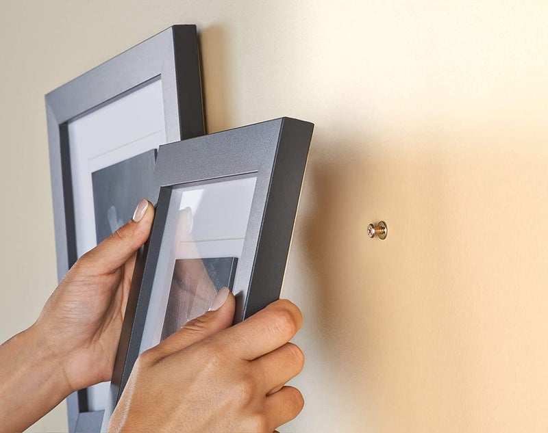 Hangman Double-Headed Bear Claw Hangers â€“ 4-in-1 Hooks for D-Rings, Wire, Sawtooths & Keyholes: BCK-25 , Gold - Image 3