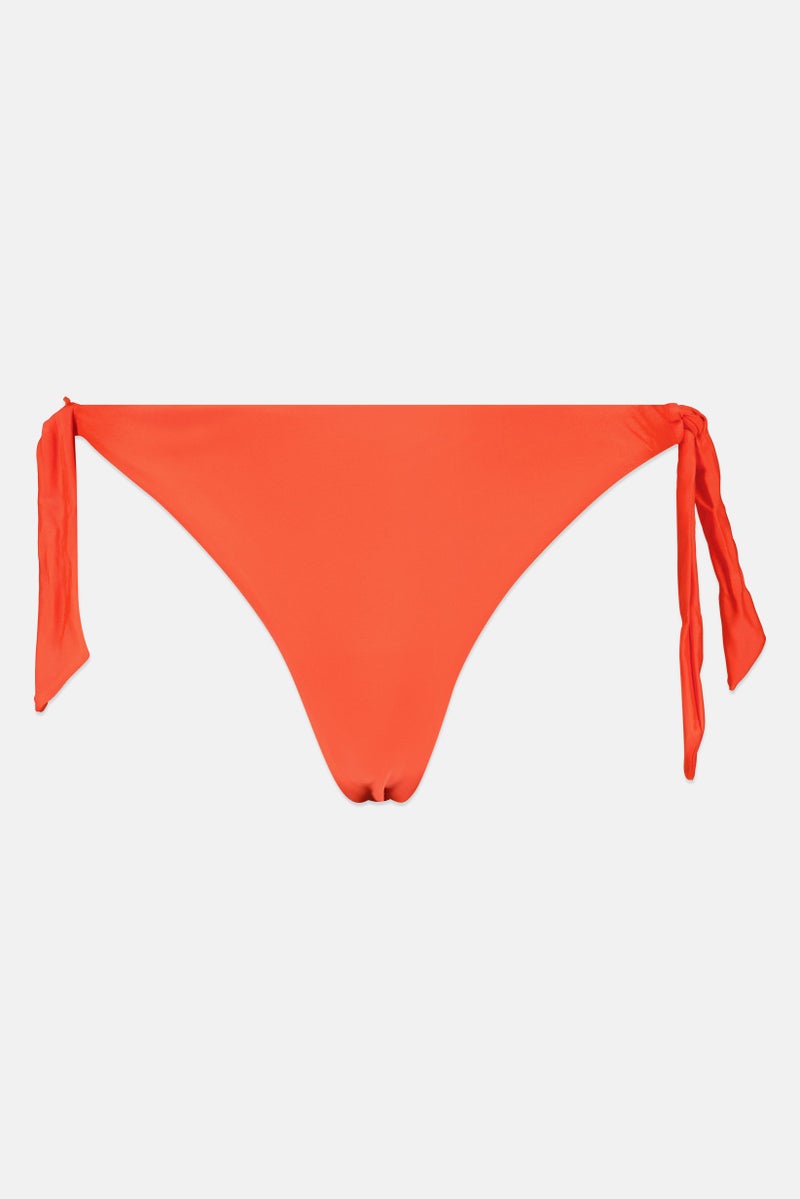 Lefties Women Solid Non Padded Bikini Bottom, Red - Image 2