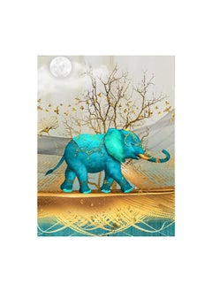 HASTHIP HASTHIP® Diamond Painting Kit, 12x16inch Blue Elephant Diamond Painting, 5D Diamond Painting Kit for Adults & Kids, Very Suitable for Home Leisure and Wall Decoration, Gift for Kids and Adults  - Image 1