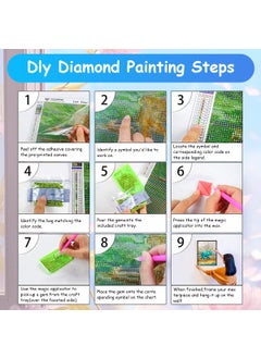 HASTHIP HASTHIP® Diamond Painting Kit, 12x16inch Blue Elephant Diamond Painting, 5D Diamond Painting Kit for Adults & Kids, Very Suitable for Home Leisure and Wall Decoration, Gift for Kids and Adults  - Image 4