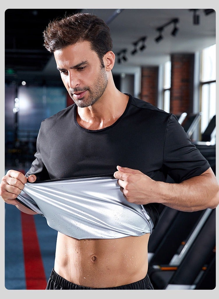 GRKC Sweat Suit for Men | Short Sleeve + Shorts | Sauna Effect - Image 2