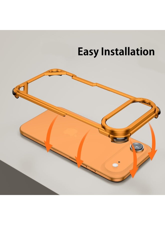 general for iPhone 17 Air Phone Case,Aluminum Thin Slim No Back Cases Compatible with MagSafe,Metal Frameless 4 Corner Airbags Shockproof Protective Bumper Cover for iPhone 17 Air - Image 5