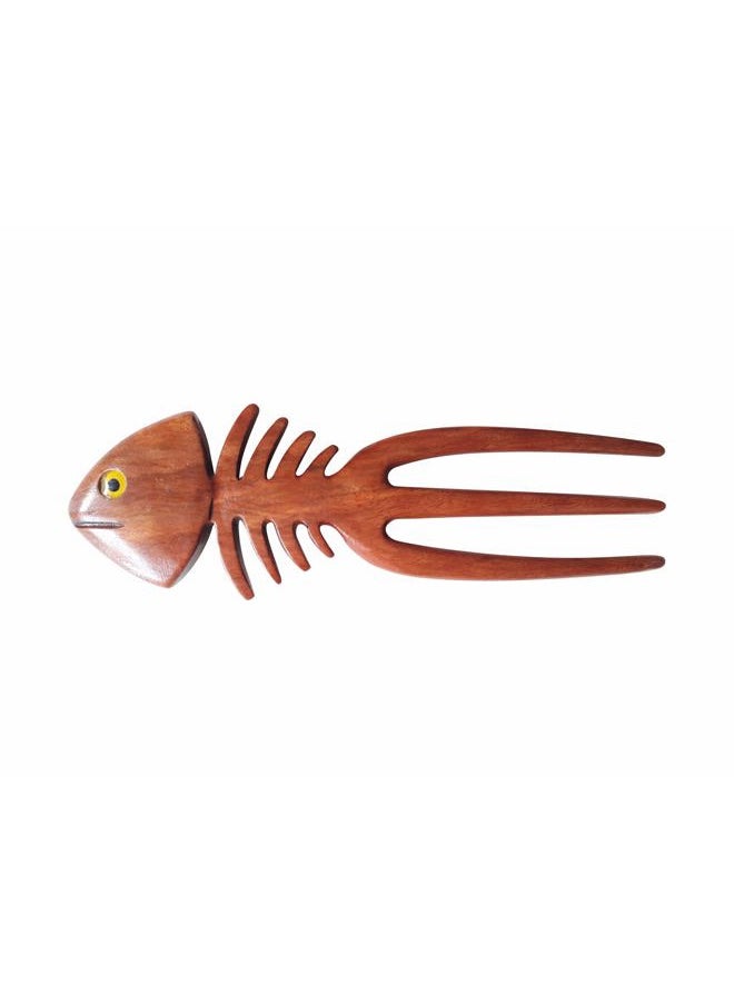 Marycrafts Wooden Decoration Fish Bone Hair fork, Hair Pin, Hair Stick, Hair Accessories Handmade  - Image 1