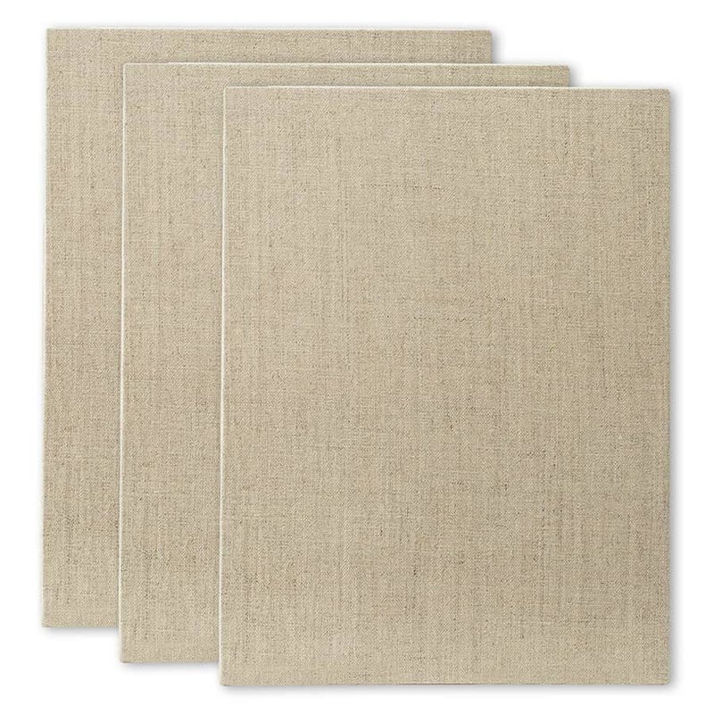 Senso Clear Primed Linen Panels 8x103 Pack of Panels for Painting Oils Acrylics Pastels and More