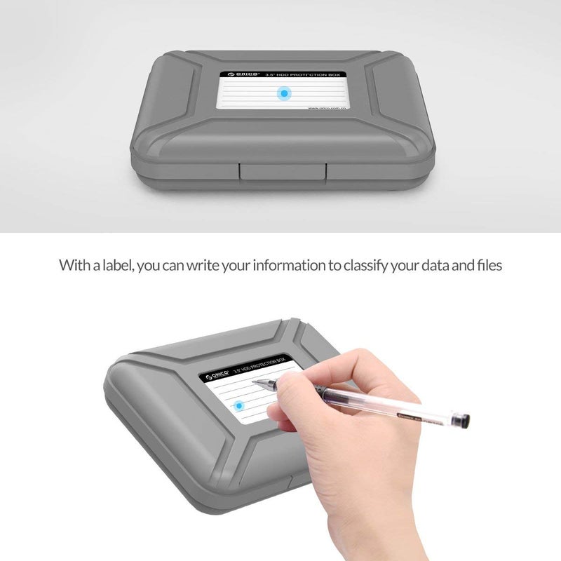 ORICO External Hard Drive Case for 3.5 Inch HDD/SSD 5 Packs Portable Hard Drive Carrying Protective Storage Box Anti-Static and Shockproof -PHX5S - Image 3