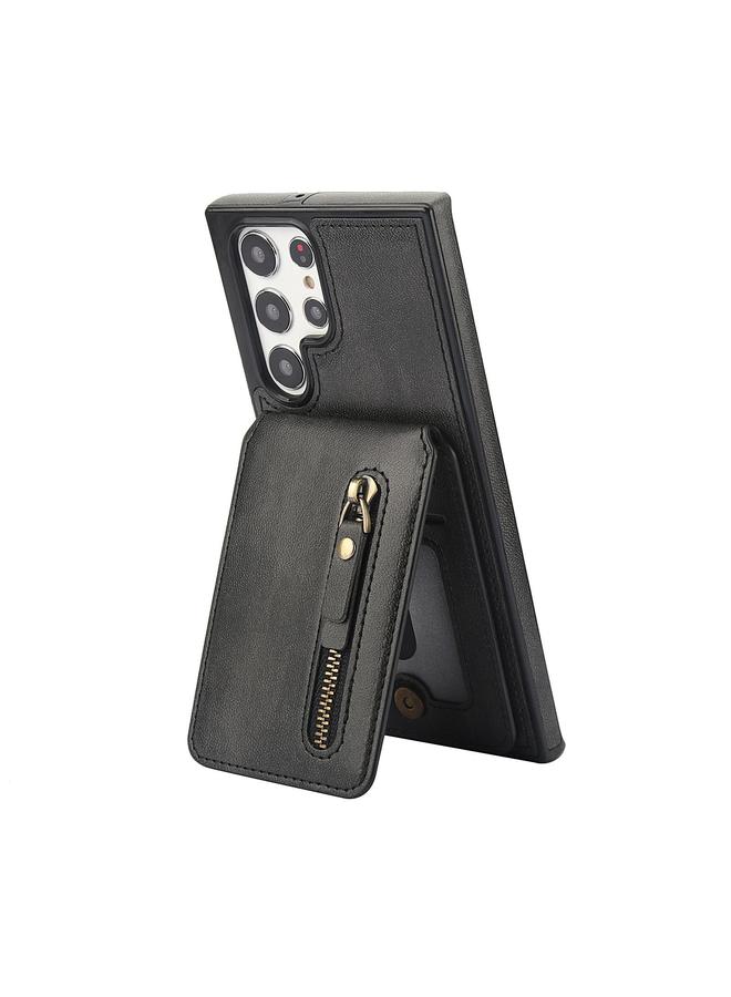 اس-توب جراب لهاتف Samsung Galaxy S22 Ultra 5G بسحاب ومحفظة MagSafe مقسمة من الجلد الخلفي - Image 2