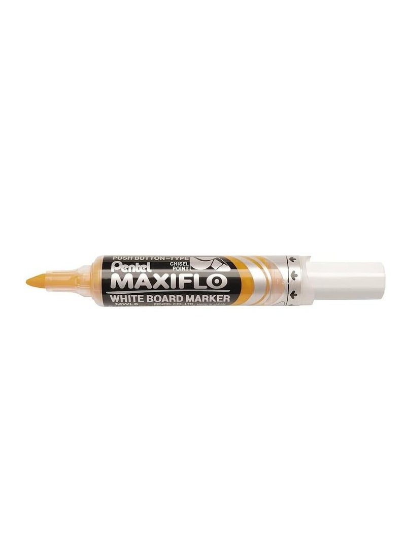 Maxiflo Whiteboard Marker Chisel Yellow Color pack of 2