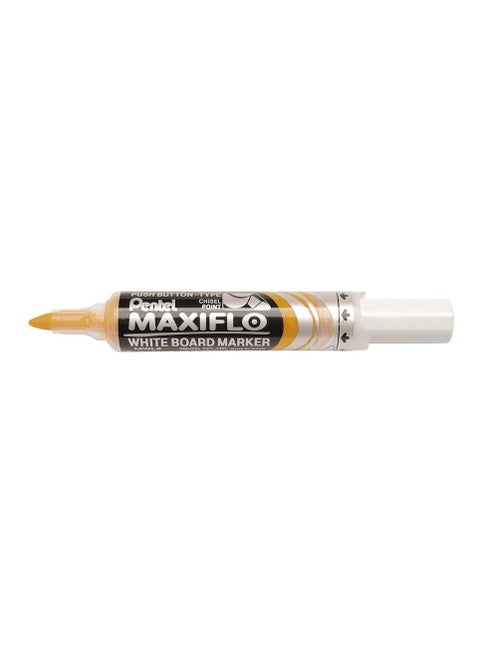 Maxiflo Whiteboard Marker Chisel Yellow Color pack of 2