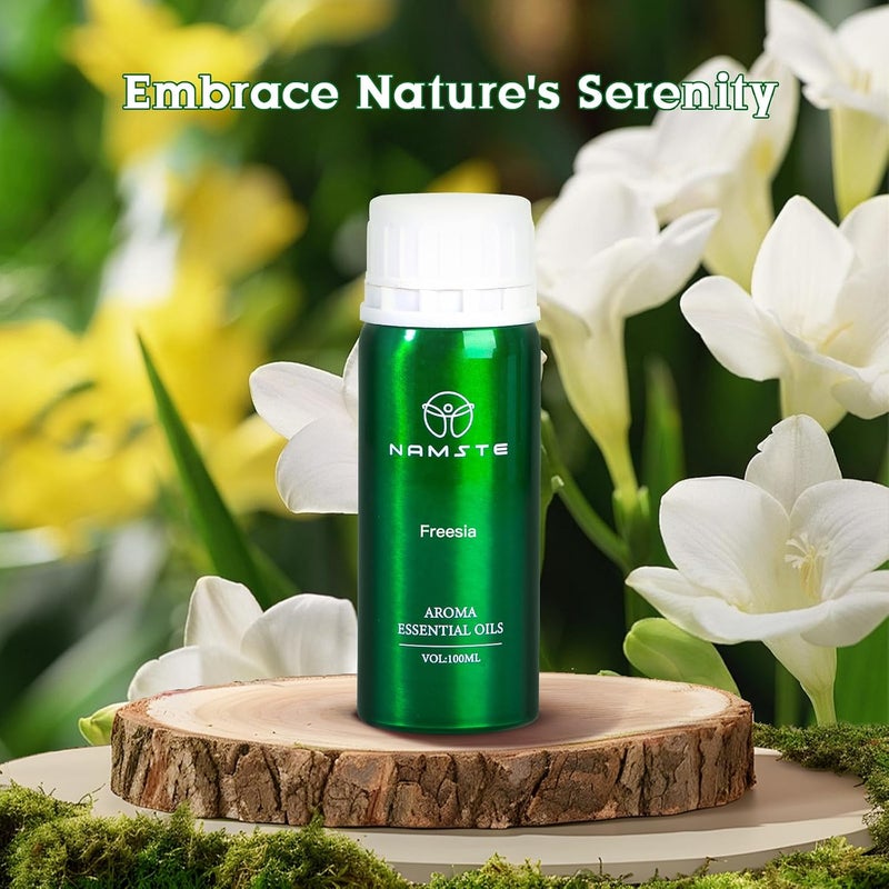 NAMSTE 3.38 Fl. Oz Freesia Aroma Essential Oil - 100% Pure And Natural Essential Oils for Diffusers | Aromatherapy Oil for Mood Lifting - Image 3