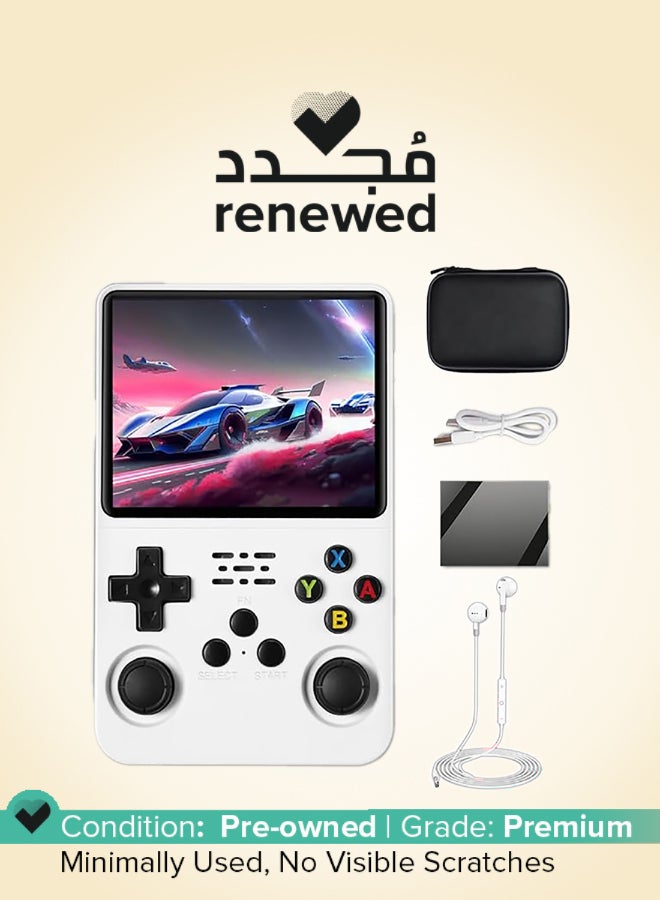 Game Master Renewed - R36S Handheld Game Console 3.5 inch Preinstalled Emulator System White - Image 1