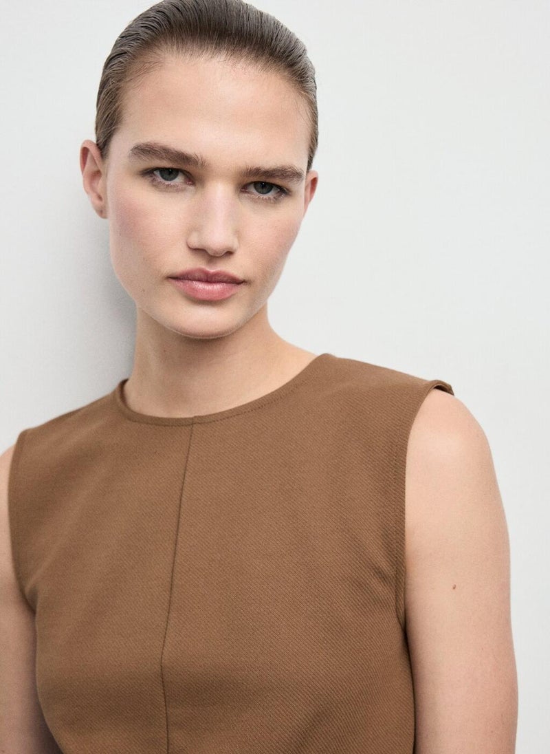 مانجو بلوزة ضيقة بأشرطة عريضة - Image 3