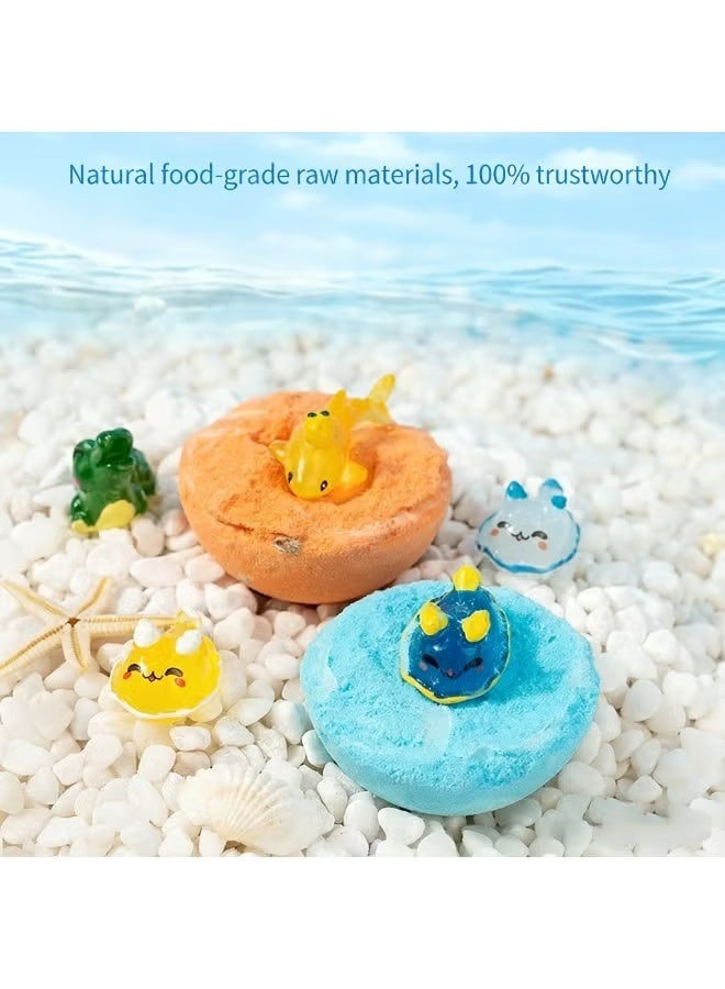 SKT Shiketro 12-Pack Ocean Series Bath Bombs Gift Set with Surprise Toys Inside - Natural Essential Oil Bath Fizzies for Kids & Adults, Handmade Spa Bath Bombs for Relaxation, Moisturizing & Skin Care - Image 5