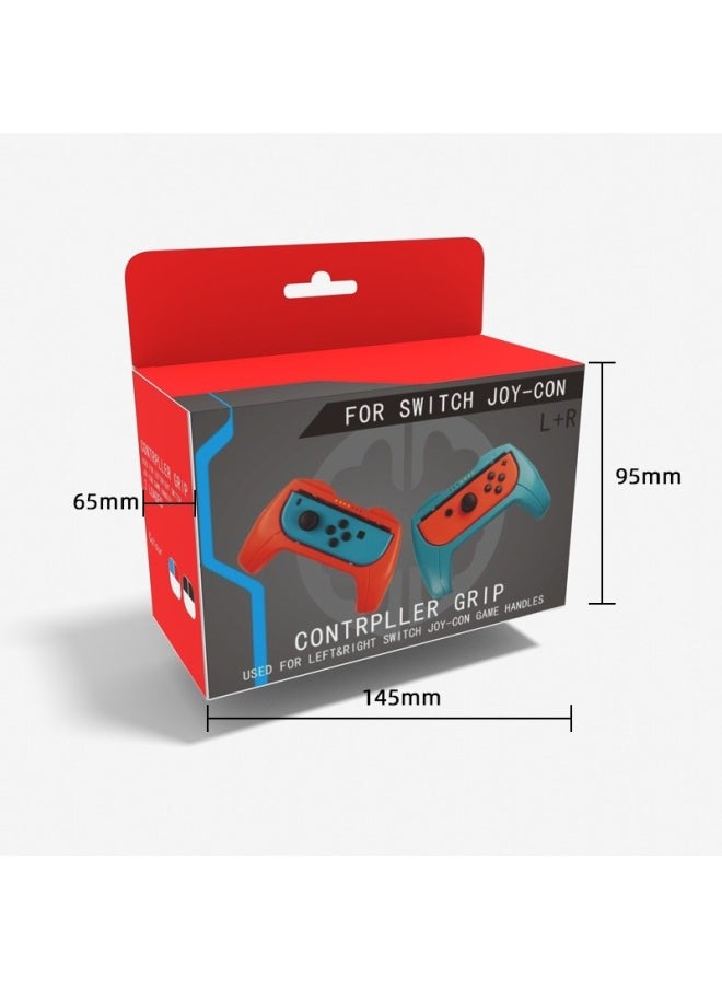 ماركة غير محددة مقبض عجلة القيادة Oled بمقبض Joy-handle Ns Racing Game Switch Joycon Hand Grip-لون المنتج: عجلة قيادة حمراء وزرقاء  - Image 3