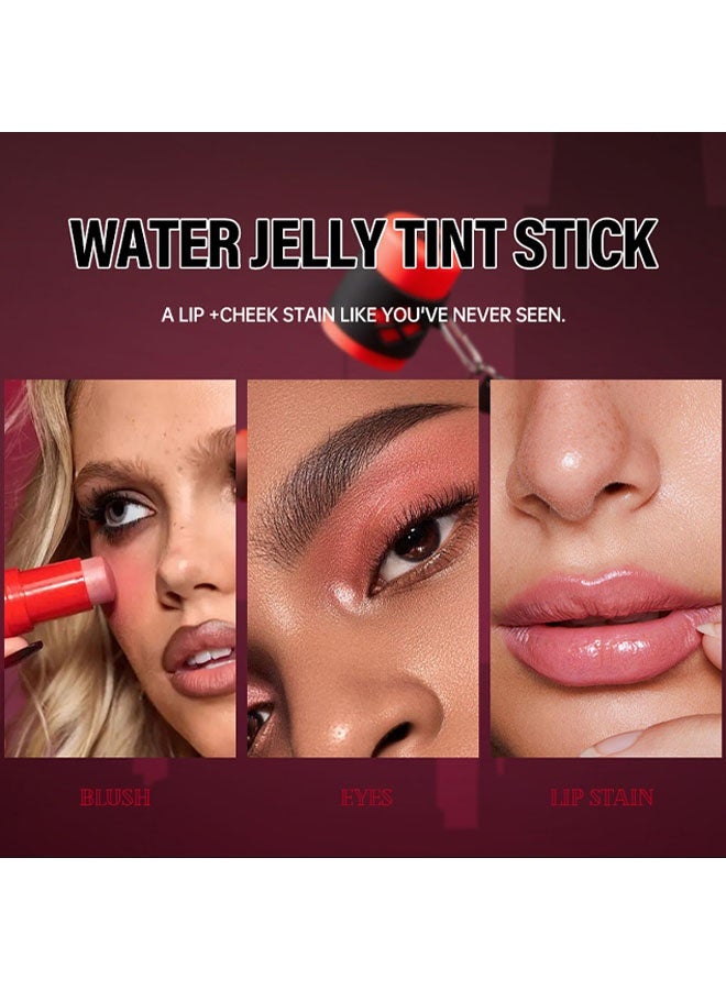 PAGE VINE Harley Queen Blush Stick, Creamy Moisturizing Multi-Use Cream for Cheeks & Lips, Long-Wearing, Waterproof, Natural Glow in Warm Orange #BANG BANG - Image 4