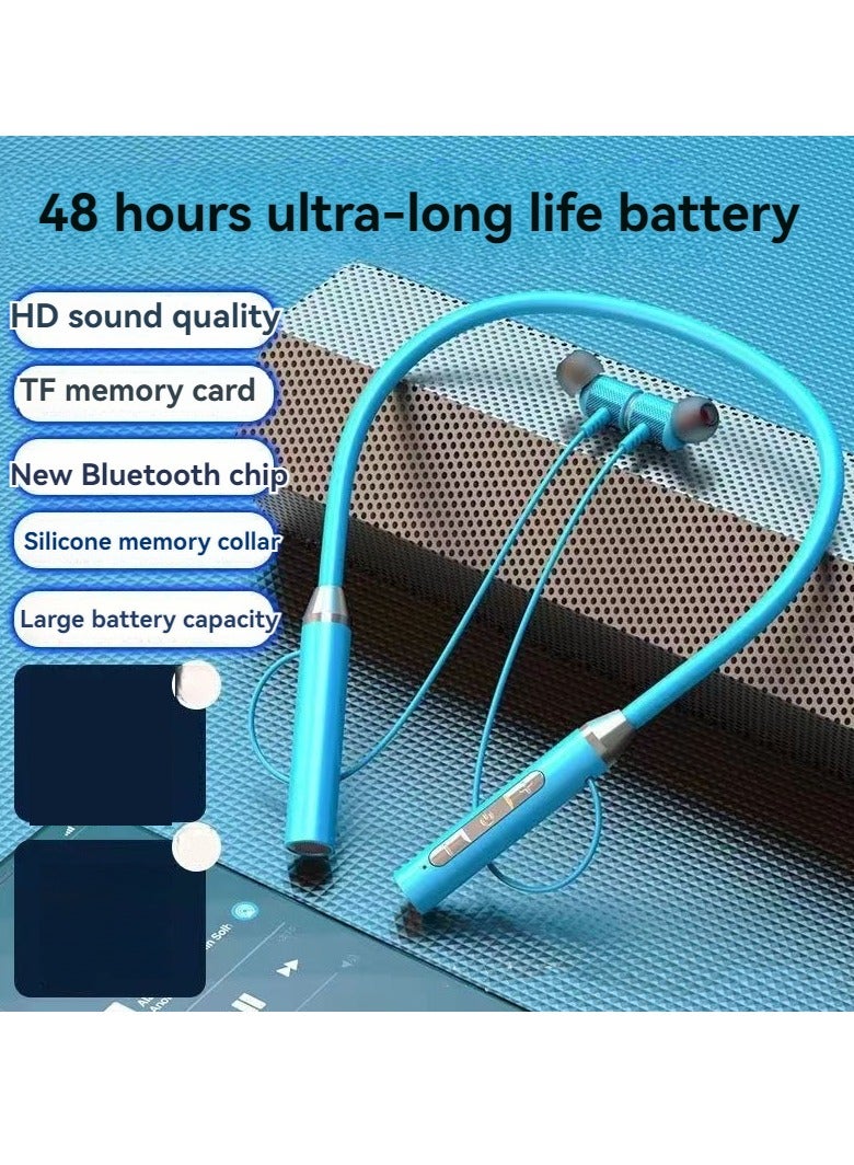 سماعات أذن رياضية لاسلكية جديدة مثبتة على الرقبة، سماعات بلوتوث عالية الطاقة - Image 1