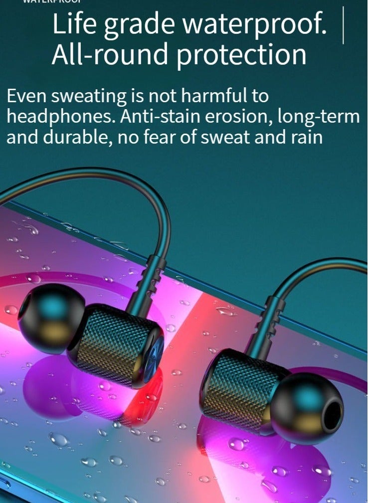 سماعات أذن رياضية لاسلكية جديدة مثبتة على الرقبة، سماعات بلوتوث عالية الطاقة - Image 5