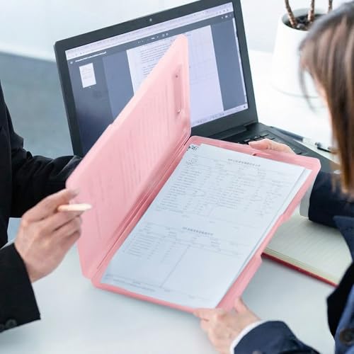 oddpod™ Sleek A4 Clip Pad with Side-Opening/Clipboard with Storage Case for Paper and Document Storage 1233 (Light Pink) - Image 2