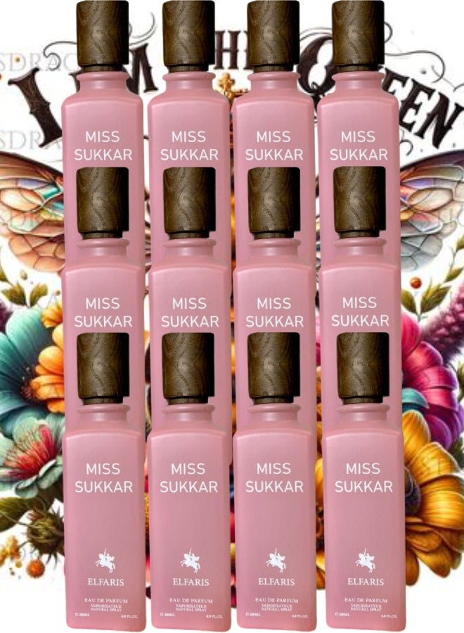 Fares 12 Pieces Miss Sukkar Elfaris EDP 200ML - Image 1
