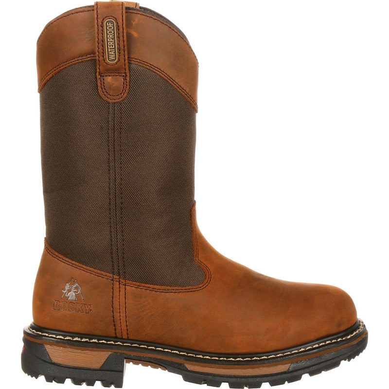 ROCKY Original Ride 200G Insulated Waterproof Wellington Boot Brown Size 105ME - Image 2