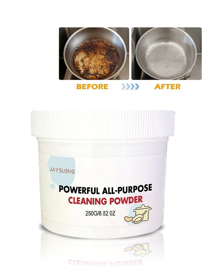 جايسوينغ مسحوق تنظيف قوي متعدد الأغراض، رغوة إزالة الصدأ للـمطبخ، مسحوق تنظيف فوري، منظف متعدد الأغراض، مسحوق شامل 250 جرام - Image 1