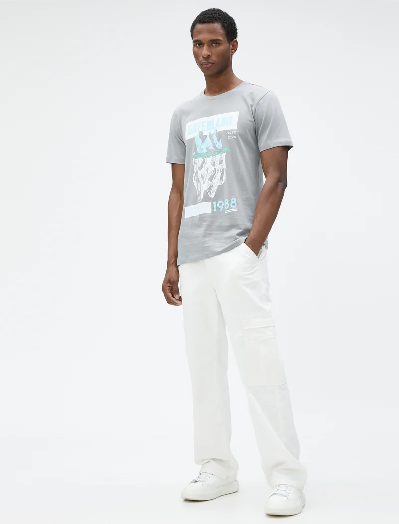 KOTON Koton | Printed Crew Neck T-Shirt