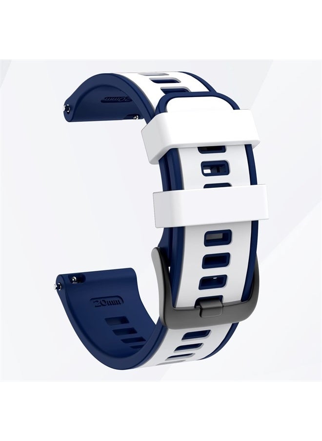 MYSNBKN - Compatible with Garmin Vivoactive 4/ Samsung Galaxy Watch 46mm, 22mm Silicone Band for Ticwatch Pro S2/ Venu 2/Samsung Gear S3 Classic/Samsung Gear S3 Frontier/Huawei Watch GT Smartwatch - Image 1