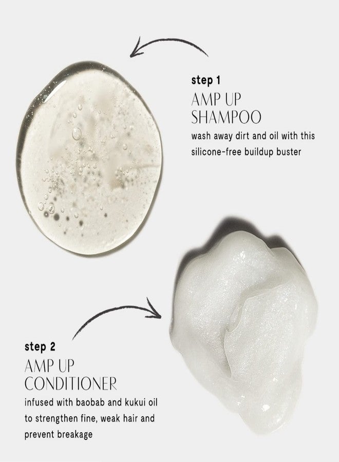 PRIVE Privé Amp Up Volumizing Shampoo for Fine, Thin Hair - Lightweight, Sulfate-Free Hair Shampoo for Women & Men - Adds Body, Lift & Shine and Refreshes Scalp - Formulated with Bamboo & Acai (33.8 oz) - Image 2