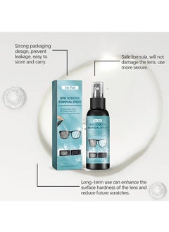 JUE-FISH Lens Scratch Removal Spray,Eyeglass Lens Cleaning And Maintenance Spray 100ml, Ideal For Eyeglasses, Mobile Phones And Electronic Screens, Optical Surfaces, Even On Coated Surfaces, Safe Professional Grade Formula 100ML  - Image 5