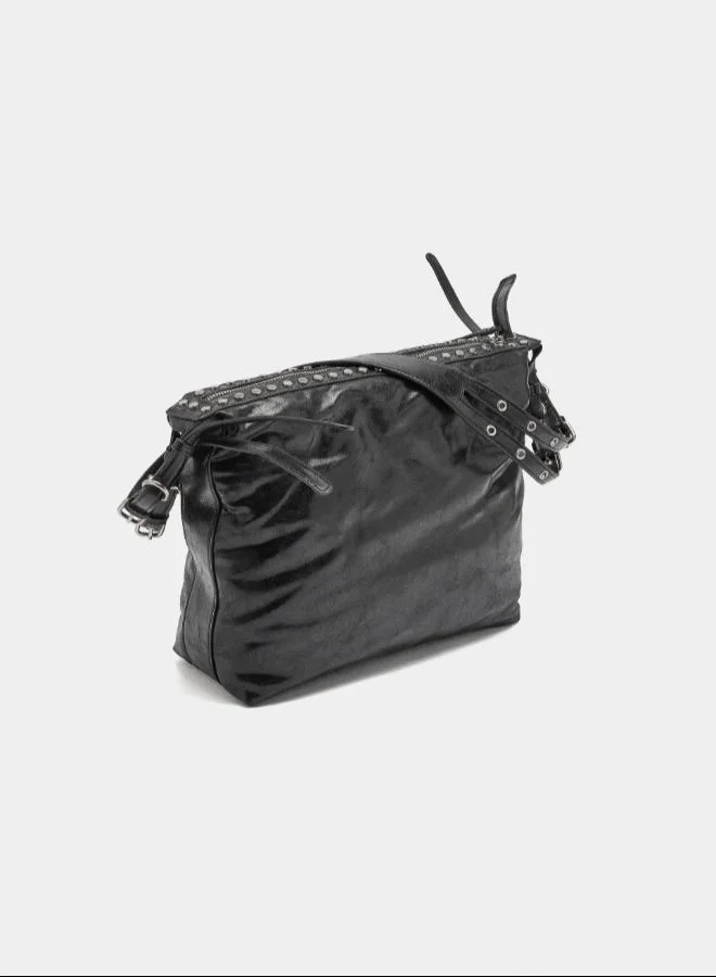 بارفوا حقيبة كتف مع ترصيع