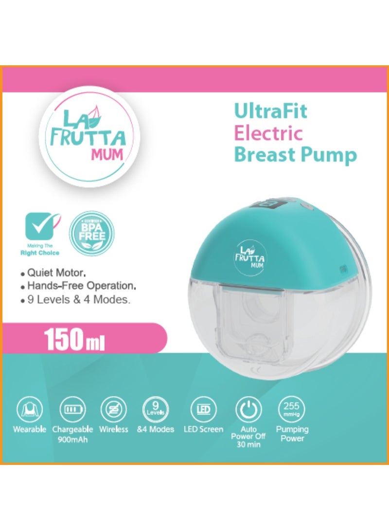 La Frutta Mum Ultra Fit Electric Breast Pump 150Ml- 9 Levels & 4 Modes - Image 2