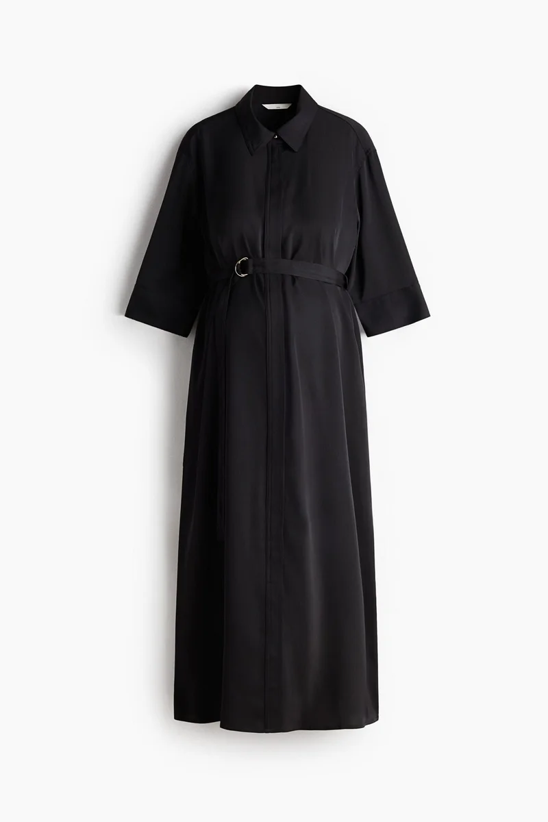 H&M  MAMA Belted shirt dress for Women | Best Price UAE