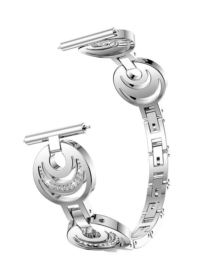 NIBEMINENT Replacement Metal Band For Samsung Gear S2/S4 Silver - Image 1