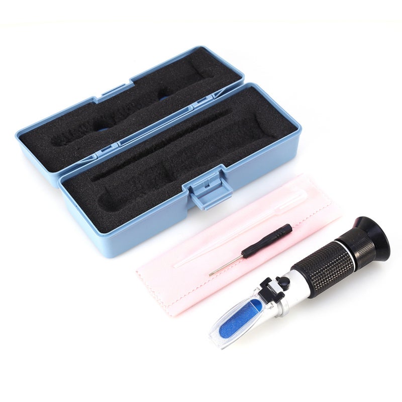 Antifreeze Refractometer -50℃ to 0℃ Ethylene Glycol Propylene Glycol Tester - Professional Design with Protective Cover for Automotive Fluids Testing - Image 1