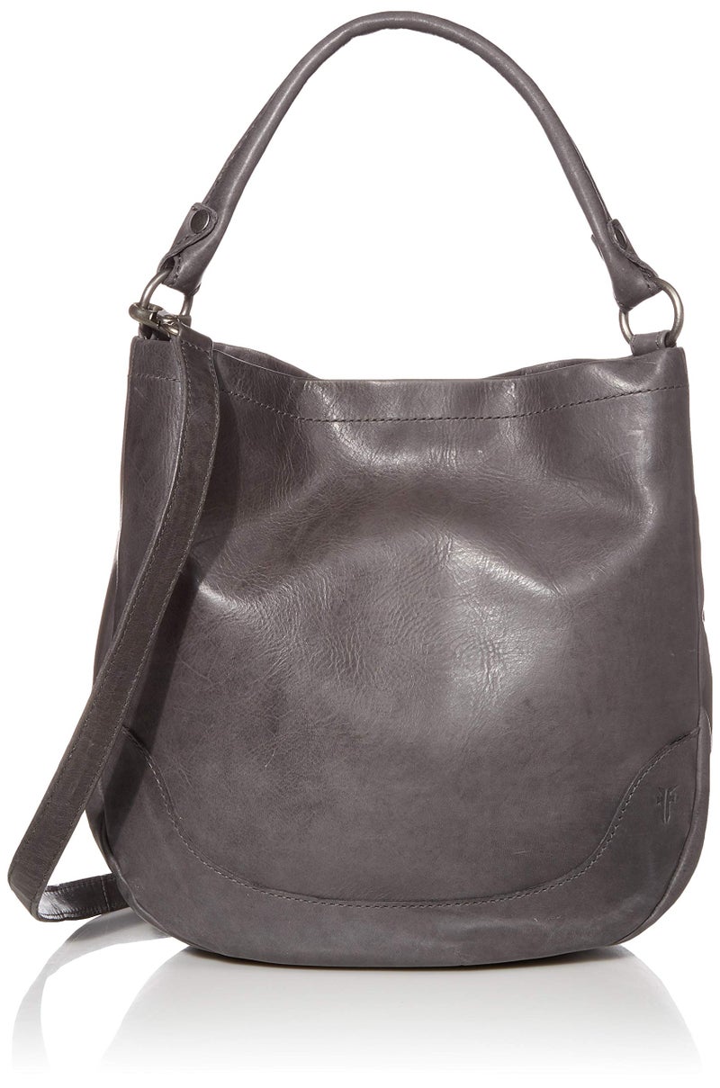 Frye womens Melissa Leather Handbag Hobo Bag Carbon One Size US