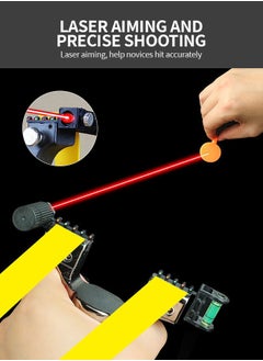 GROIC Professional Slingshots Set Laser Slingshot High Precision Flat Leather Slingshot with Laser Fast Bow Special for Outdoor Hunting Catapult  - Image 5