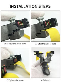 GROIC Professional Slingshots Set Laser Slingshot High Precision Flat Leather Slingshot with Laser Fast Bow Special for Outdoor Hunting Catapult  - Image 3