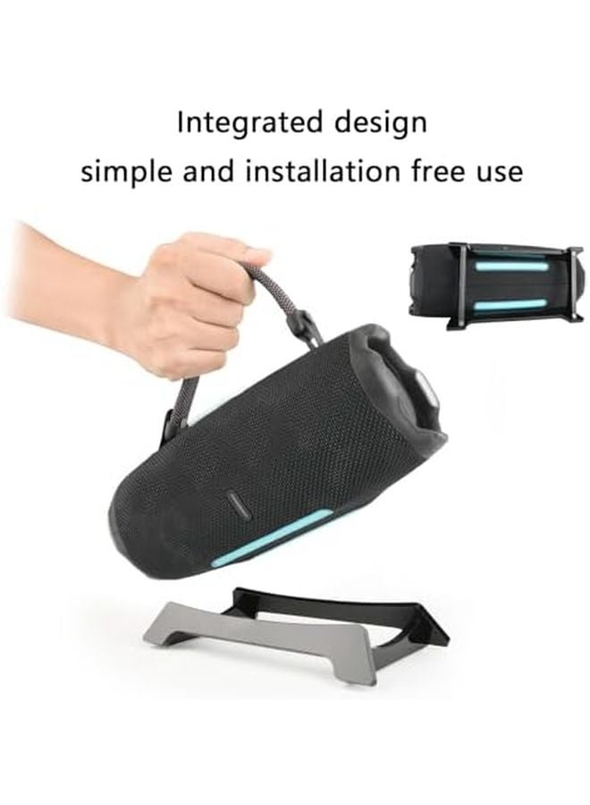 حامل سماعات مكتبي شفاف من الأكريليك مع منظم وأقدام سيليكون مانعة للانزلاق - Image 3